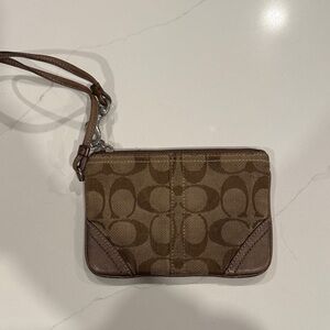 Brown Wristlet Clutch
